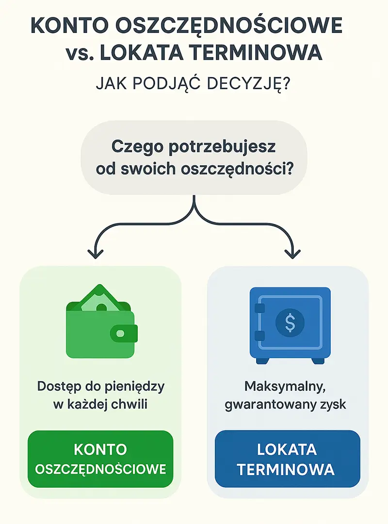 Konto oszczędnościowe, czy lokata?