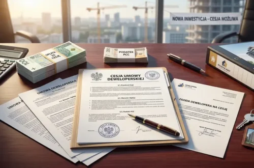 Cesja umowy deweloperskiej lub rezerwacyjnej, jakie opłaty, podatki i zgody są potrzebne?