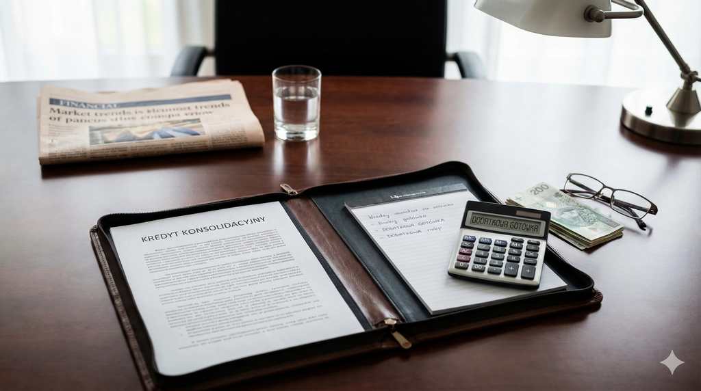 Kredyt konsolidacyjny z dodatkową gotówką - kiedy pomaga odzyskać płynność, a kiedy tylko wydłuża dług?