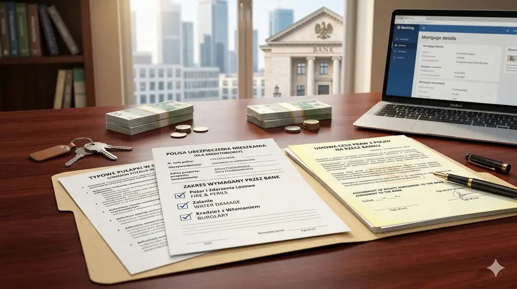 Ubezpieczenie mieszkania do kredytu, jaki zakres jest wymagany, jak działa cesja i typowe pułapki w OWU?