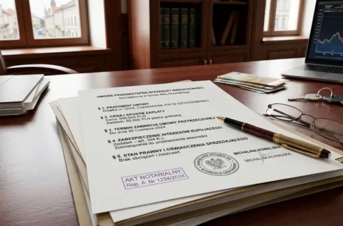 Umowa przedwstępna u notariusza, co musi zawierać, żeby realnie zabezpieczać kupującego?